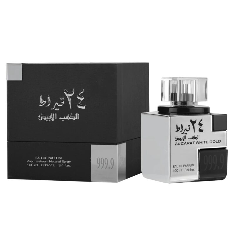 24 Carat White Gold by Lattafa 100ml EDP For Unisex